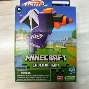 Nerf MicroShots Minecraft Ender Dragon Blaster Includes 2 Nerf Elite Foam Darts